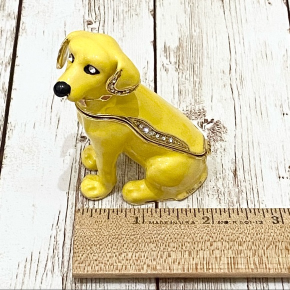 Chaka Purebred Yellow Labrador Enamel Teinket - Picture 7 of 14